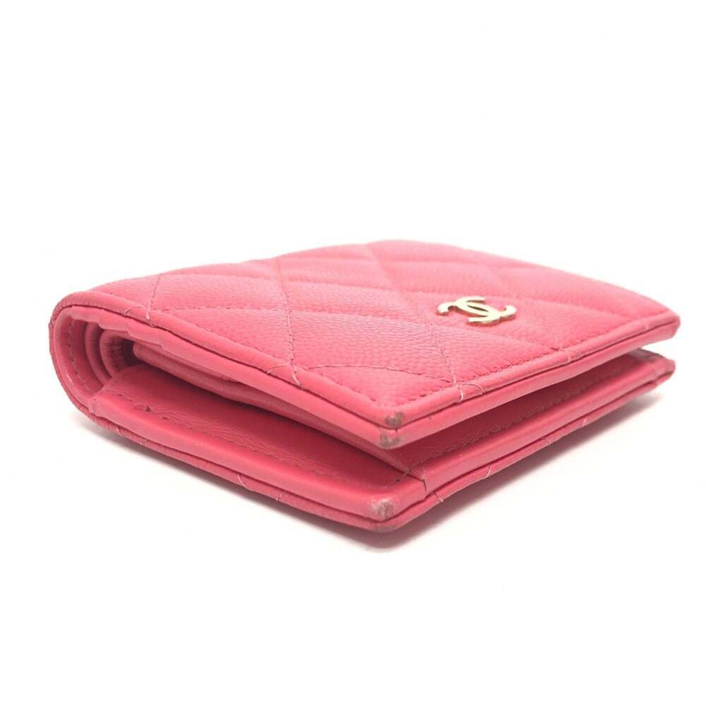 CHANEL Authentic Pink Caviar Leather Wallet - Picture 5 of 13